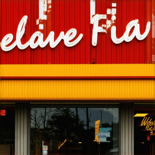 A vibrant storefront in Fort Worth showcasing local business branding