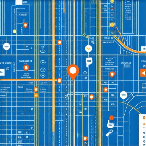 Fort Worth Local SEO Map Optimization Digital map showing optimized business profiles, reviews, and engagement icons in Fort Worth