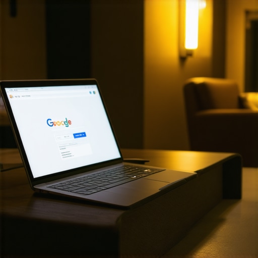 Fort Worth business owner working on Google My Business profile during night hours