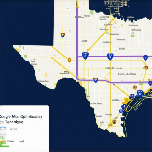 Advanced Google Maps Optimization for Fort Worth Infographic illustrating advanced local SEO strategies for Fort Worth businesses including geotagging, citation building, and review management.