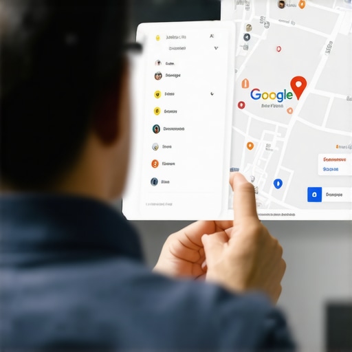 Business owner adding photos to Google Maps profile