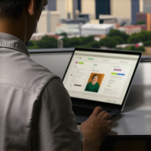 A digital marketing professional working with SEO tools related to Fort Worth local SEO