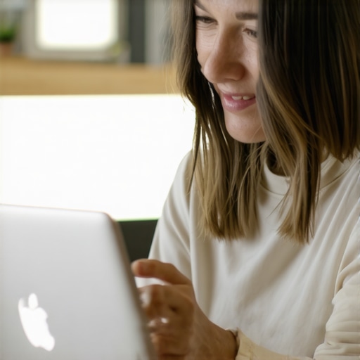 Person editing local business profile on computer